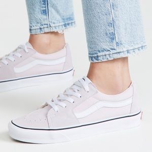Vans Women's Sneakers in Light Pink and White